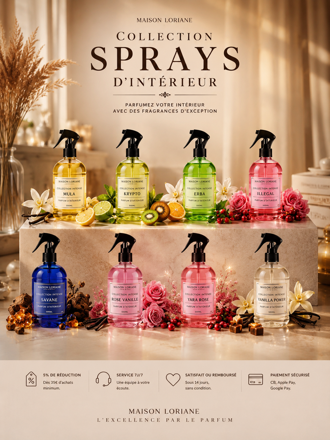 Sprays d'Intérieur