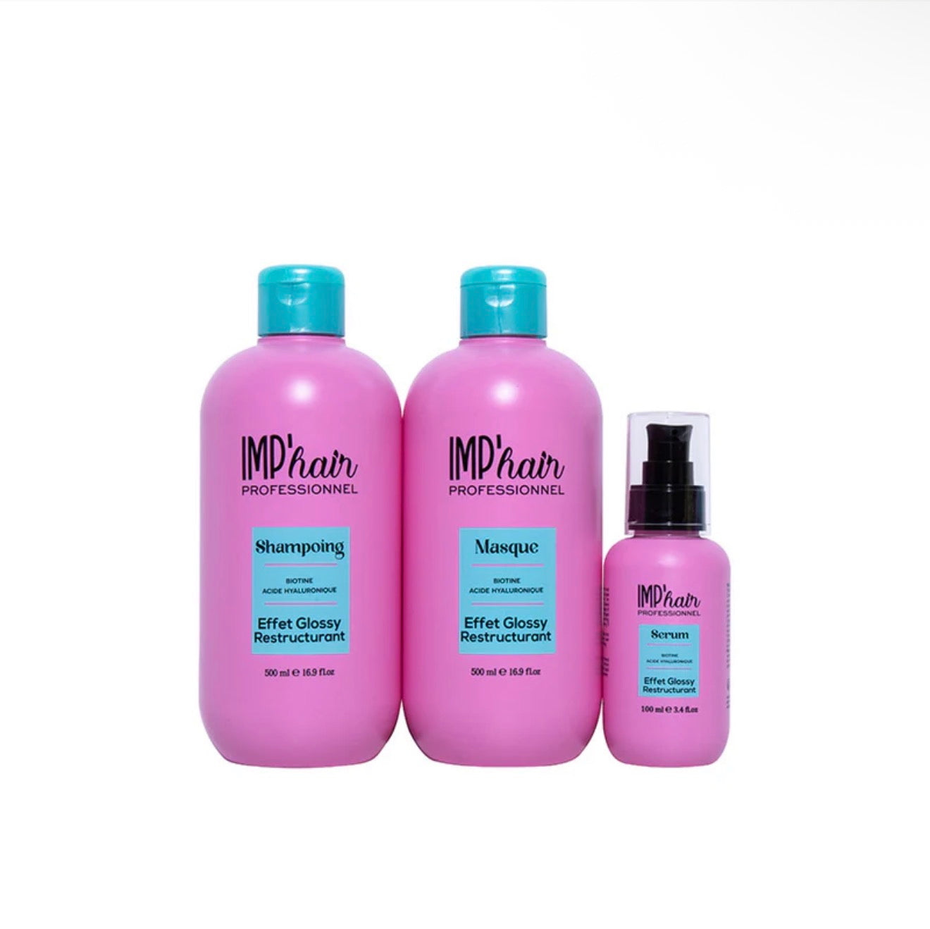 Trio Soin à la Biotine Shampoing, Masque Sérum Réparateurs