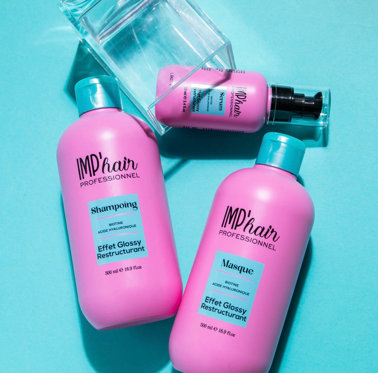 Trio Soin à la Biotine Shampoing, Masque Sérum Réparateurs